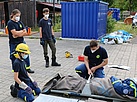 Übung Verletztentransport (Bild: Dieter Seebach/THW-Jugend Augsburg)