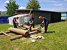 Fachausbildung Motorsägenführer (Bild: Jannik Vogt/THW Augsburg)