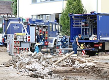 Katastrophen-Einsatz in Rheinland Pfalz - Unterstützung für Hilfeleistungskontingent der Feuerwehren und Rettungsdienste aus Schwaben beendet (Bild: Dieter Seebach/THW Augsburg)