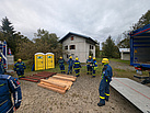 Vorbereitung zum Abstützen (Bild: Heiko Eulers/THW Augsburg)