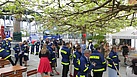 Ein Großaufgebot von THW und Feuerwehr war zur Hochzeit gekommen...  (Bild: Rainer Förg)