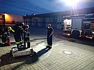 Ausbildung Bergungsgruppe - Üben mit neuem Kernbohrgerät (Bild: Siegfried Schuster/THW Augsburg)