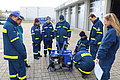 Train the Trainer-Ausbildung Elektrotechnik - Umgang mit dem Stromerzeuger und Beleuchtungsaufbau (Bild: Dieter Seebach/THW Augsburg)