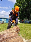 Fachausbildung Motorsägenführer (Bild: Jannik Vogt/THW Augsburg)