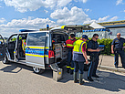 Hochwassereinsatz am Flughafen Augsburg - Unterstützung mit Polizei-Drohne (Bild: Christian Pelz/THW Augsburg)