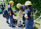 Unseren Kindern und Jugendlichen wurde der Umgang mit unseren Pumpen gezeigt (Bild: Dieter Seebach/THW Augsburg)