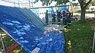 Bau einer Quellkade am Deichsimulator (Bild: Bruno Berghe/THW Augsburg)