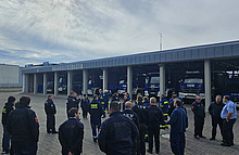 Führungskräfte der Fachzüge Logistik treffen sich in Augsburg (Bild: Dieter Seebach/THW Augsburg)