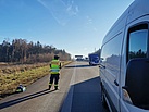 Einsatz bei Verkehrsunfall während Transportfahrt (Bild: Christian Pelz/THW Augsburg)