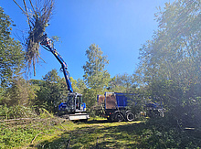 Fachgruppe Räumen macht sich für das nächste Unwetter fit (Bild: Daniel Spörel/THW Augsburg)