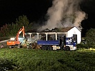 THW Einsatz bei Scheunenbrand in Gessertshausen (Bild: THW Schwabmünchen)