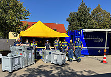 Ausbildungswochenende der bayerischen Fachzüge Logistik (Bild: AB/THW Augsburg)