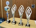 Die begehrten Pokale beim Schwabencup in Neu-Ulm (Bild: Dieter Seebach/THW Augsburg)