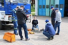 Grundausbildung beim Ortsverband Augsburg - Bewegen von Lasten und Pumpenausbildung (Bild: Dieter Seebach/THW Augsburg)