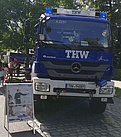 Unser GKW 1 beim Kinderfriedensfest. (Bild: THW Augsburg/Dieter Seebach)