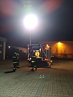 Umgebauter Lichtmast am GKW I der Bergungsgruppe (Bild: THW Augsburg/Christian Pelz)