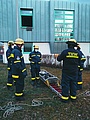 Ausbildung Retten aus der Höhe für unsere Bergungsgruppe des 2. Technischen Zuges (Bild: THW Augsburg/Sarah Seebach)