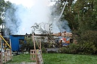 THW-Baggereinsatz bei Brand auf Abenteuerspielplatz in der Hammerschmiede (Bild: THW Augsburg/Dieter Seebach)