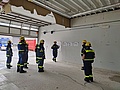 Abstützausbildung in altem Firmengebäude (Bild: Florian Fieke/THW Augsburg)