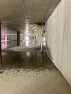 Massiver Wassereinbruch wegen Dauerregen in Tiefgarage (Bild: Bernd Koch/THW Augsburg)