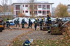 Jugendausbildung beim THW Augsburg. Jugendgruppe 2: Umgang mit Holzbearbeitungswerkzeugen. (Bild: Dieter Seebach/THW Augsburg)