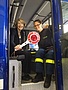 Ulrike Bahr, MdB, mit Helfersprecherin Julia Holzmann beim THW OV Augsburg
