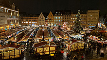 Der Augsburger Christkindlesmarkt ist eröffnet (Bild: Dieter Seebach/THW Augsburg)